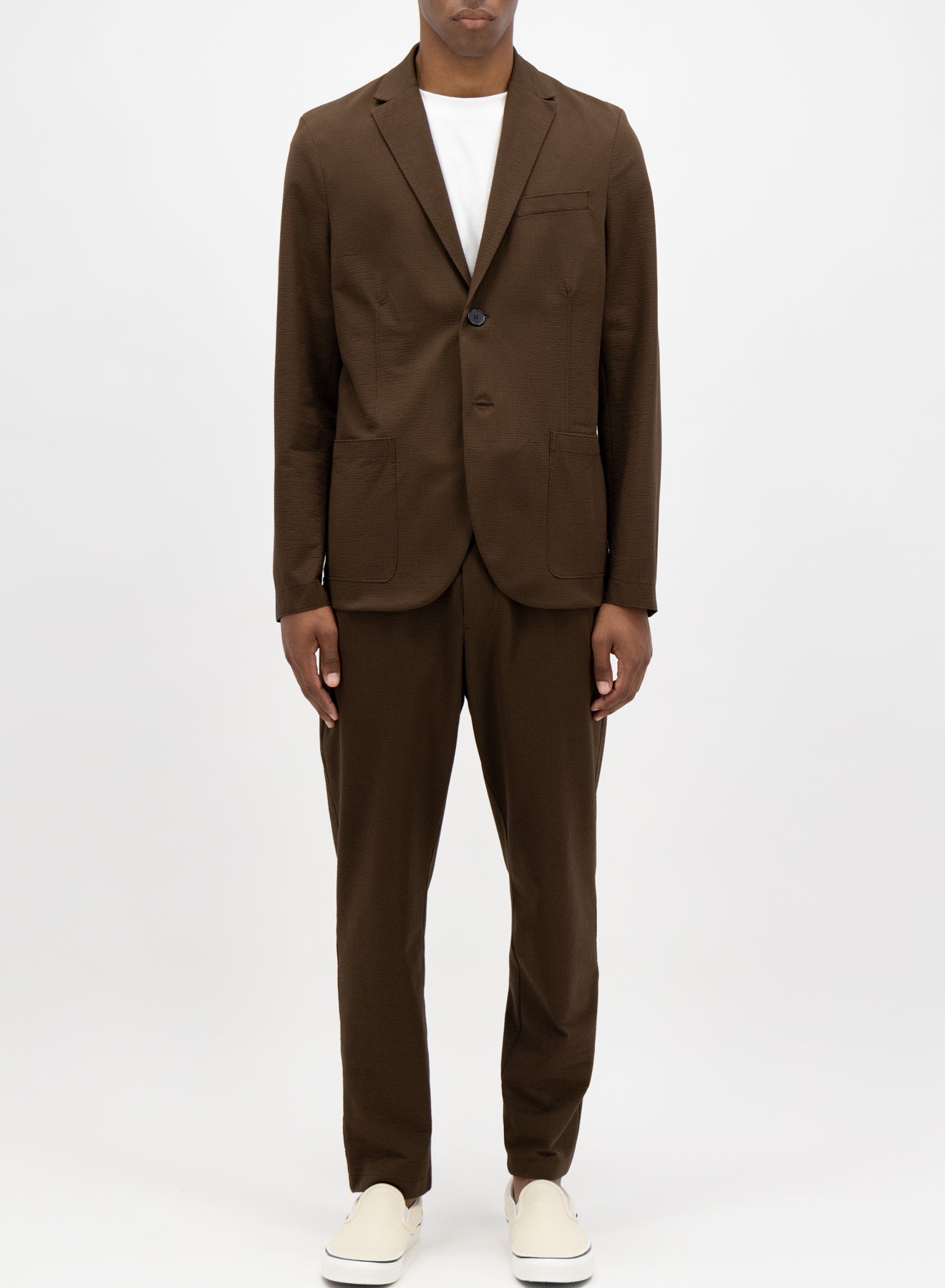 Coolmax seersucker blazer