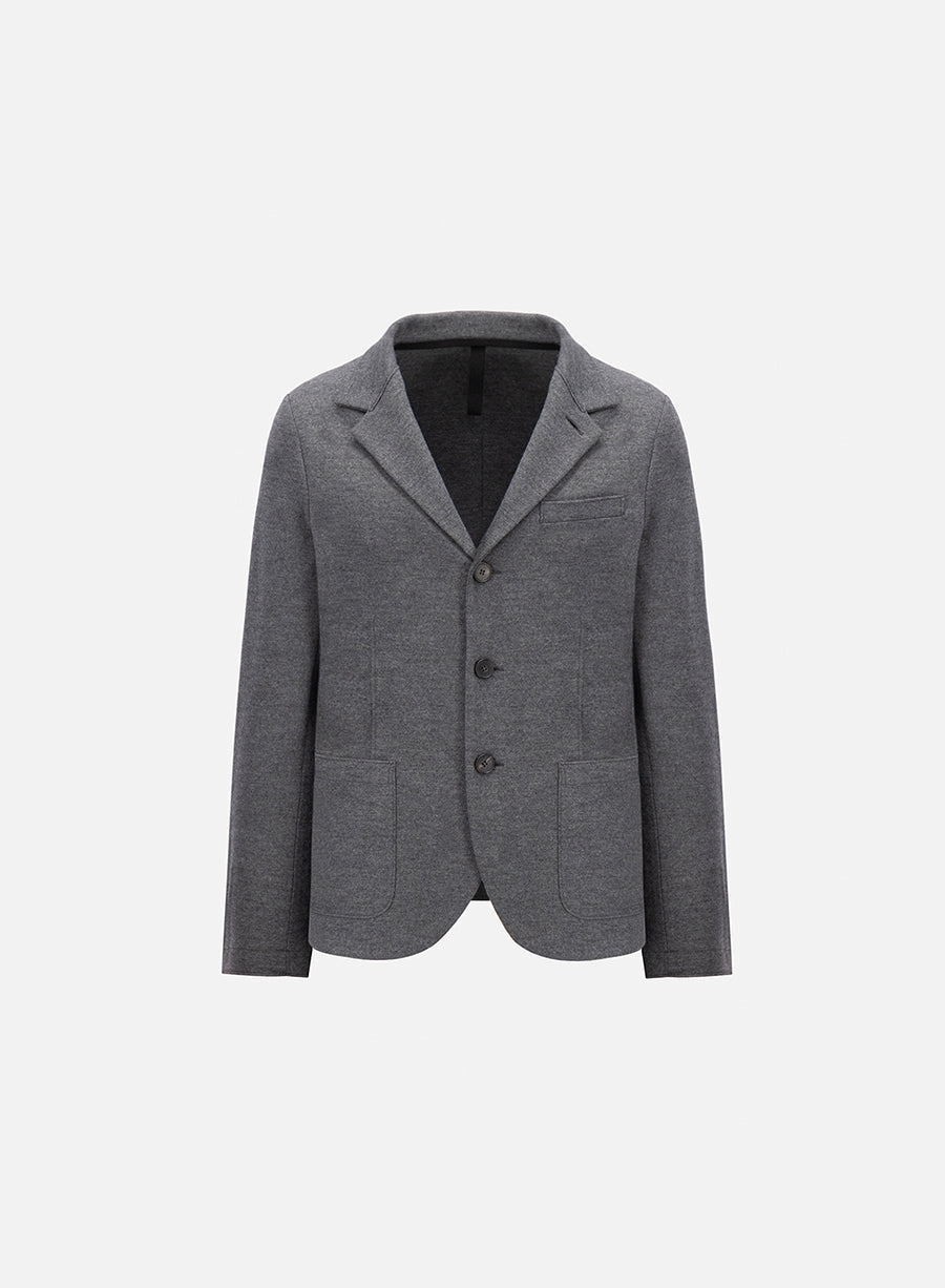 Standing collar blazer superfine merino