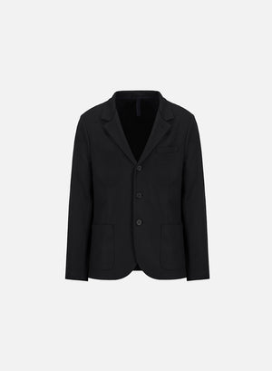 Standing collar blazer superfine merino