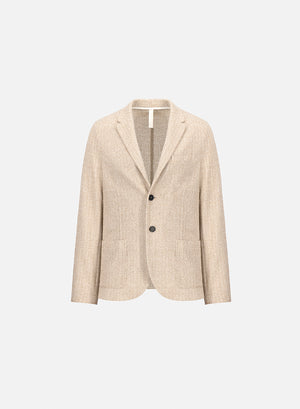 Blazer bicolour frisé