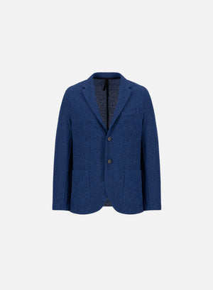 Blazer bicolour frisé