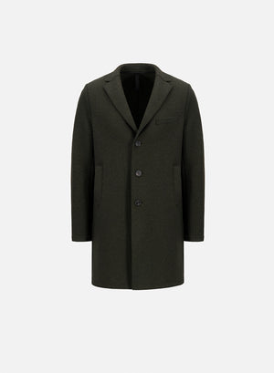 Boxy coat boiled wool