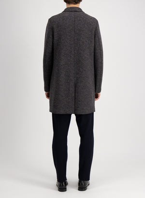 Boxy coat boiled wool