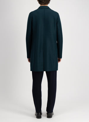 Boxy coat pressed wool