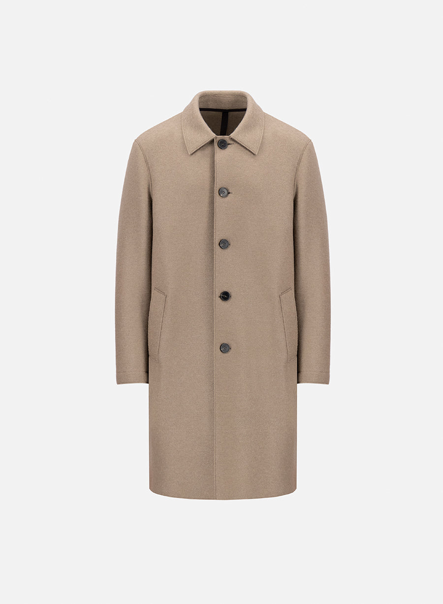 Mac coat pressed wool