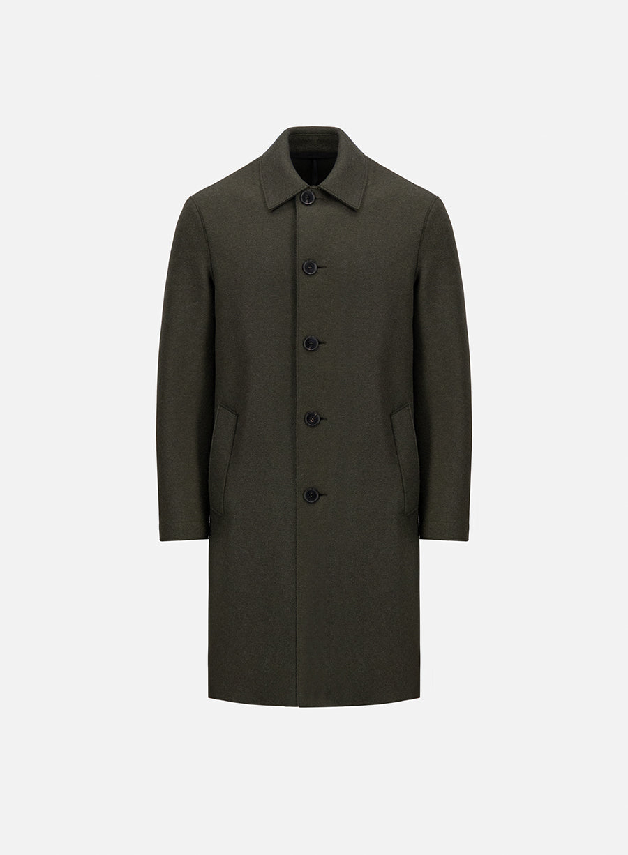 Mac coat pressed wool