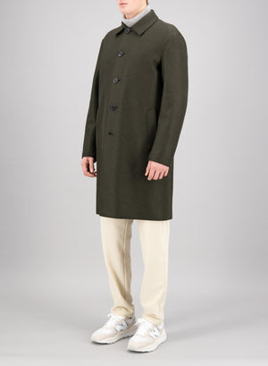 Mac coat pressed wool