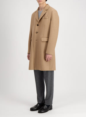 New chester coat pressed wool