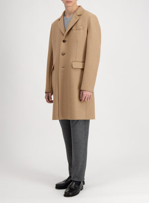 New chester coat pressed wool