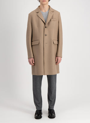 New chester coat pressed wool