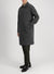 Fly front raglan coat boiled wool