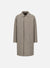 Fly front raglan coat pressed wool