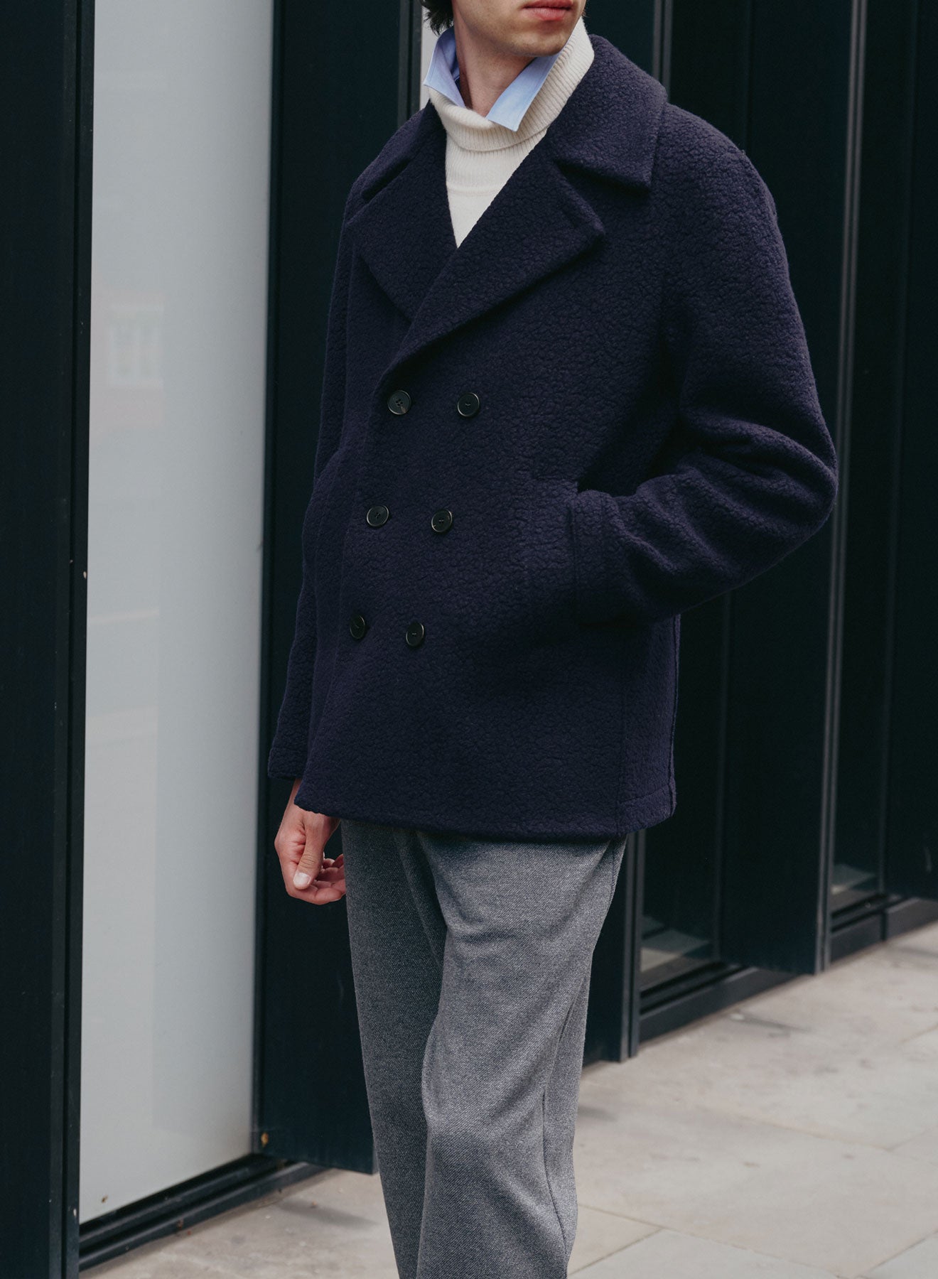 Peacoat bouclé