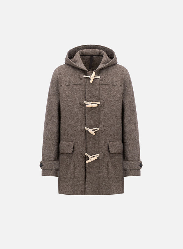 OVERCOAT Speckled Wool Duffle Coat