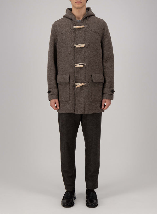 OVERCOAT Speckled Wool Duffle Coat