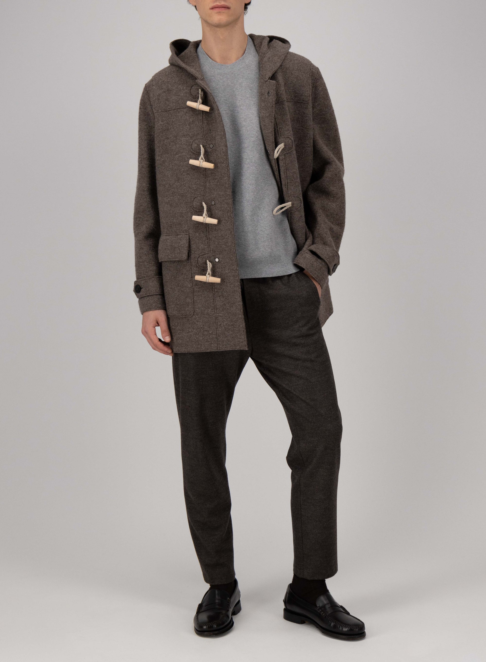 【美品】Flat Head WOOL DUFFLE COAT 千鳥格子柄 M 51yf3tL+-ML._UY1000_.jpg