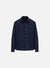 Shirt jacket patterned wool & cotton blend moleskin texture