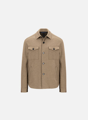 Shirt jacket mini twill