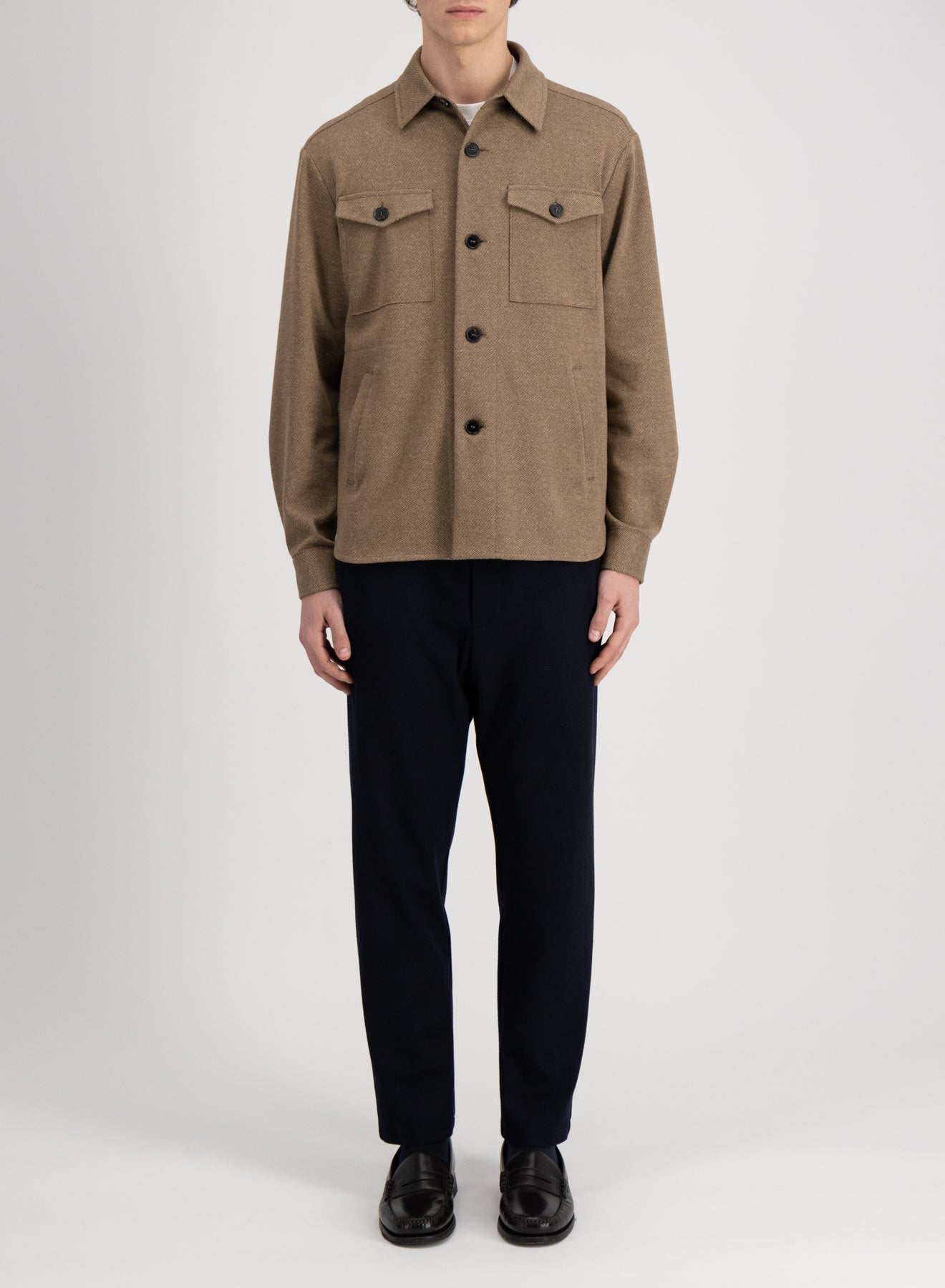 twill half shirt jacket / ジャケット / dium Shirt jacket mini twill - Harris Wharf London .com