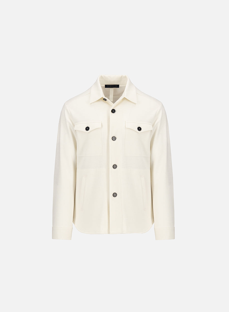 Shirt jacket superfine merino