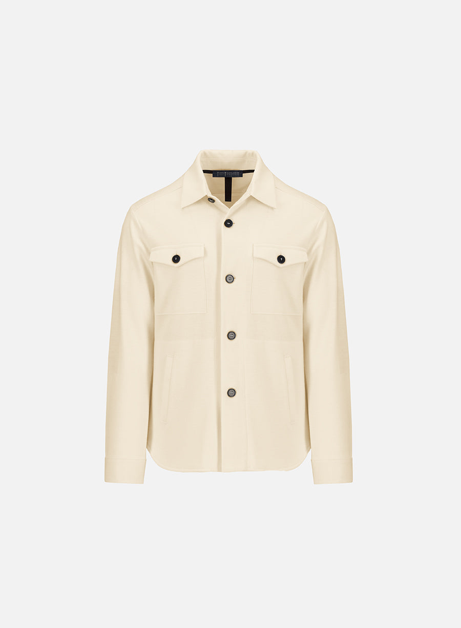 Shirt jacket superfine merino