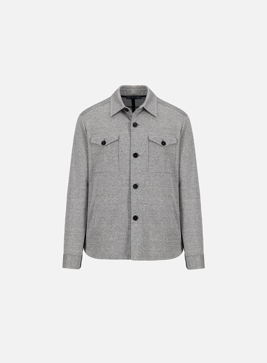 Shirt jacket linen blend