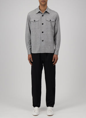 Shirt jacket linen blend