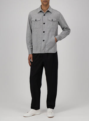 Shirt jacket linen blend