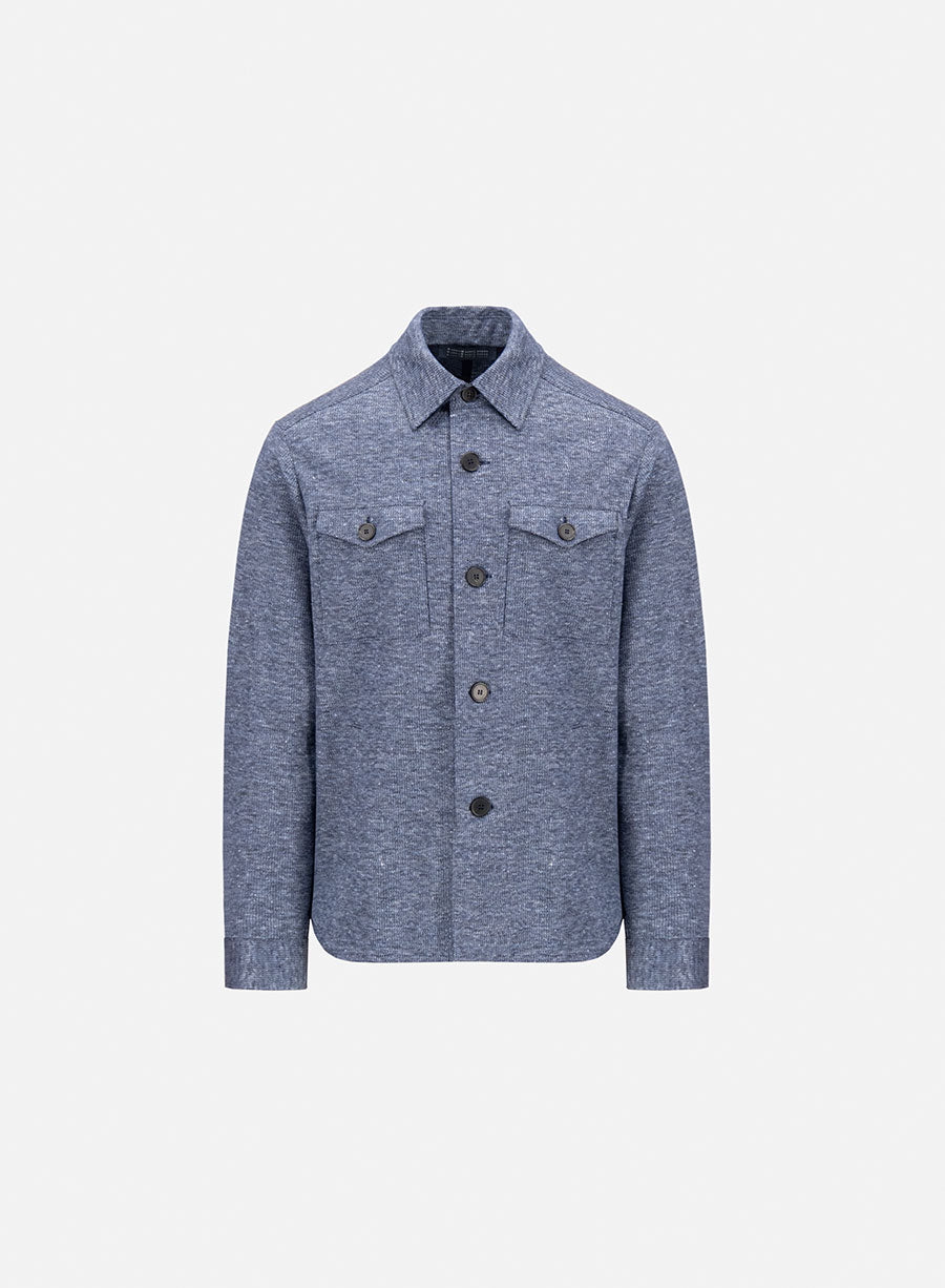 Shirt jacket linen blend