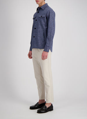 Shirt jacket linen blend