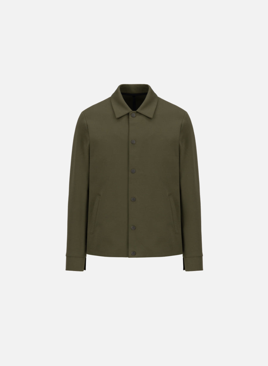 coach jacket diagonal crafted with Loro Piana fabric