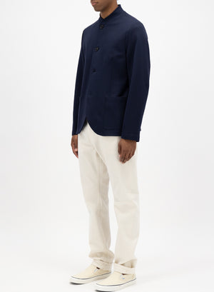 Nehru jacket stretch piquet