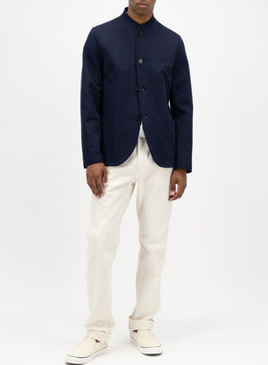 Nehru jacket stretch piquet