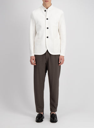 Nehru jacket linen honeycomb