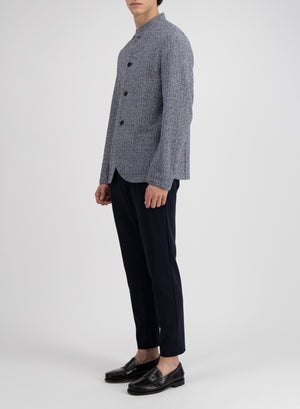 Nehru jacket bicolour frisé