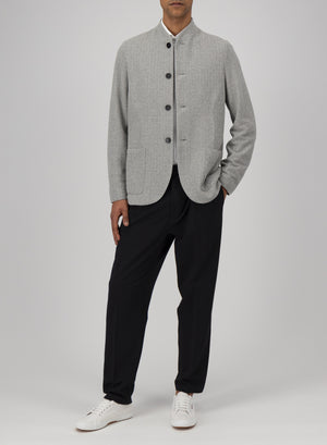 Nehru jacket bicolour frisé