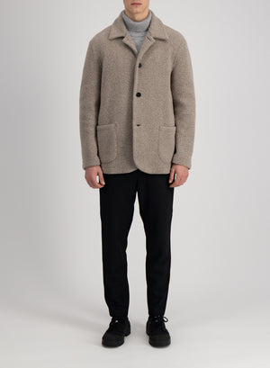 Dropped shoulder jacket bouclé