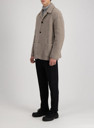 Dropped shoulder jacket bouclé