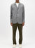 Dropped shoulder jacket honeycomb crafted with a Loro Piana fabric