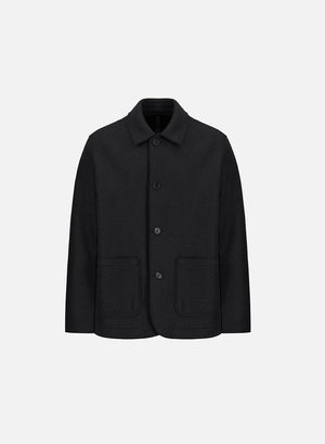 Utility jacket pressed wool