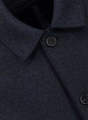 Utility jacket pressed wool