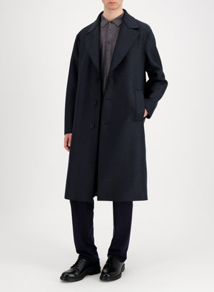 Greatcoat in pressed wool