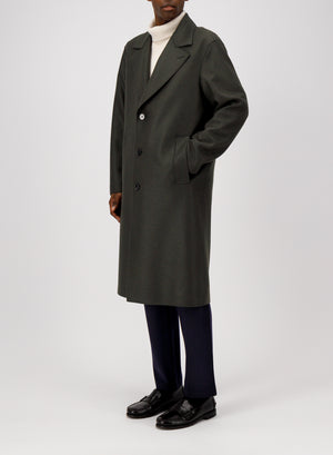 Greatcoat in pressed wool