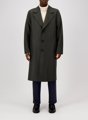 Greatcoat in pressed wool