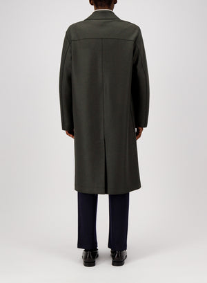 Greatcoat in pressed wool