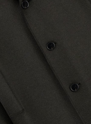 Greatcoat in pressed wool