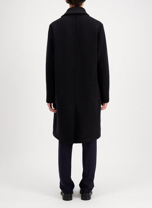 Long peacoat boiled wool