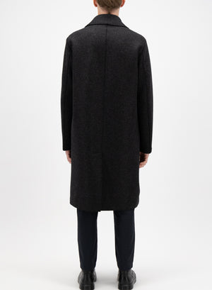 Long peacoat pressed wool
