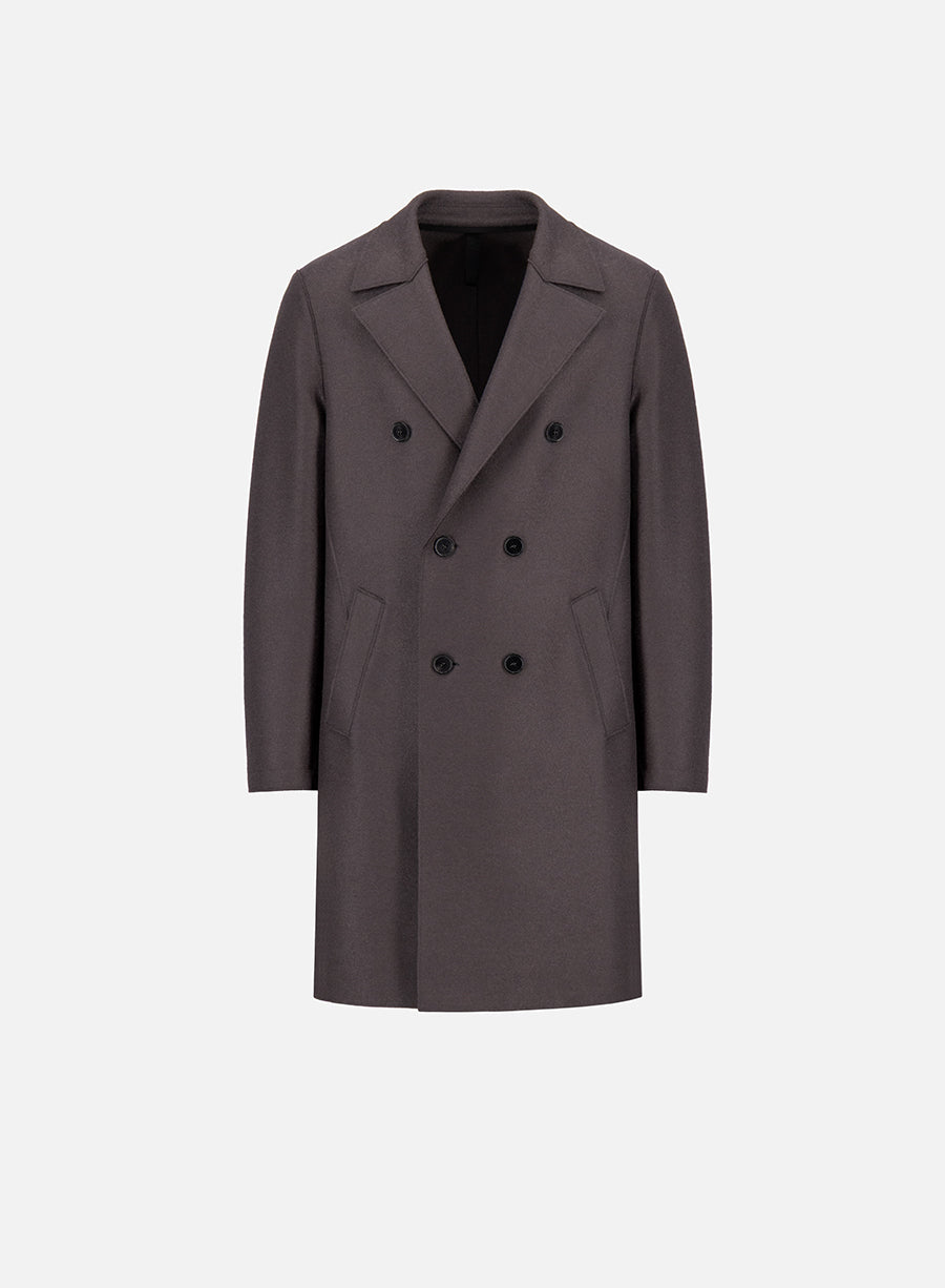 Oversized coat pressed wool