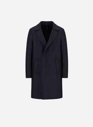 Oversized coat pressed wool